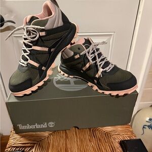 Timberland Olive and Blush Trail, hike, gardening or walking Shoes